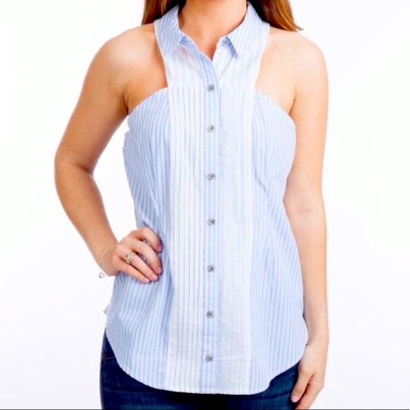 Anthropology sleeveless button down top - Picture 1 of 3